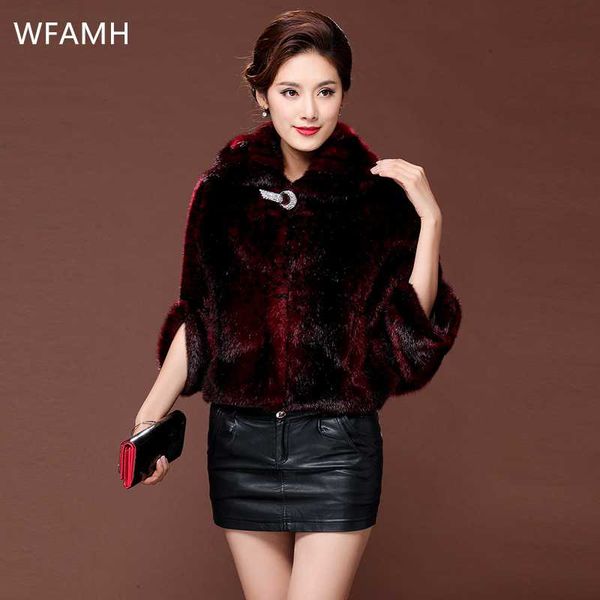 

plus size luxury jacket women 2020 new winter coat loose fashion short real fur coats parka female ticken warm parka, Black