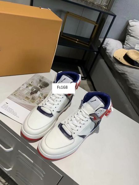 

fashion rivoli sneaker boot mens vintage trainers calfskin high women rainbow multi trainer boots monogram motifs casual shoes, Black