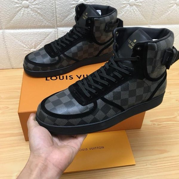 

008 high-quality men's designer casual sports shoes trendy brand outdoor casual shoes, fast delivery in the original box, Black
