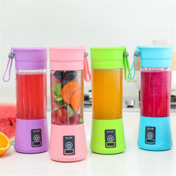 Ferramentas de Vegetais USB Electrics Carregando Juicing Copo Portátil Multifuncional Fruit Misturador Elétrico 6 Lâminas Mini Blender Juicer Cupt9i00466