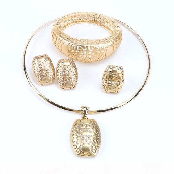 

trendy jewelry sets for wedding women necklace exclusive 18k gold statement necklace with earrings, Black