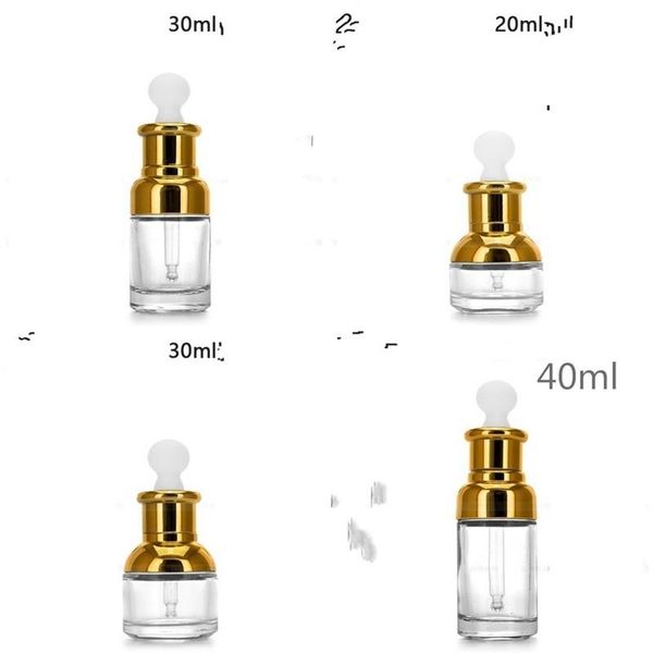 

transparent glass dropper bottle shoulder stock solution mug lotion prefume cup flat rubber head filter plug 1 98yb b2