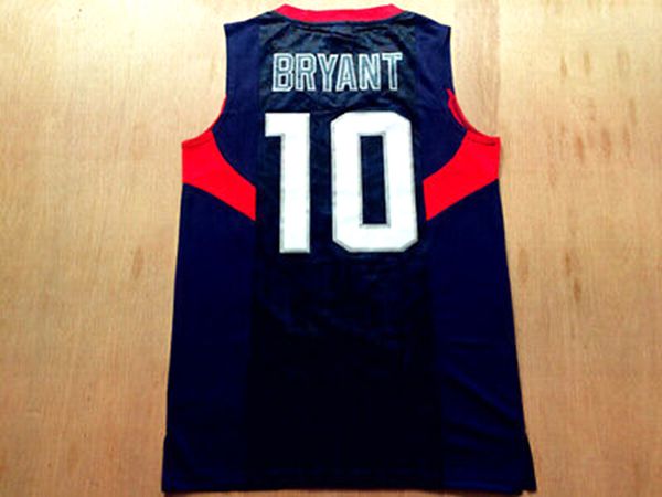Custom Bryant #10 Basketball-Trikot-Männer alle beliebig beliebige Zahlennamengröße 2xS-4xl Top-Qualität-Trikots