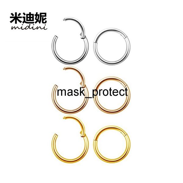

simple fashion titanium earrings nail nose ring stainless steel ornament, Golden