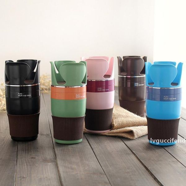 

adjustable auto multi-functional cup holder rotatable vehicle-mounted creative storage rack colorful car drink holders cups case cls344