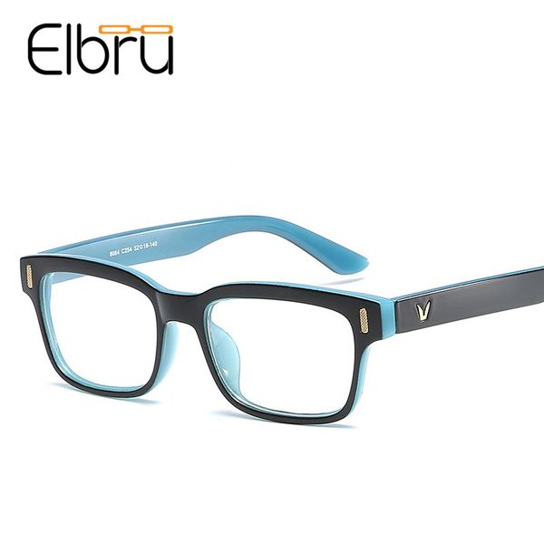 

elbrufashion square optical glasses frame men retro vintage reading myopia eyeglasses frame women clear spectacles 2020 cool, Black