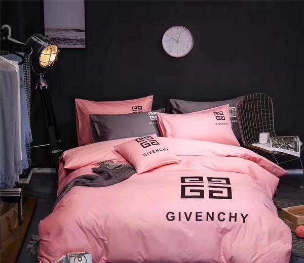 

letter print bedding suit all cotton  size bedding sets men and women home textiles