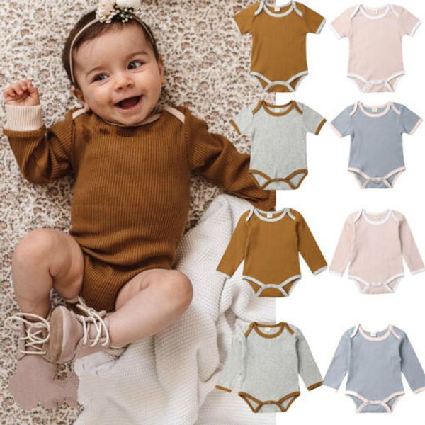 

0-18m newborn baby boy girl cotton bodysuit jumpsuit playsuit outfits baby clothes, Blue