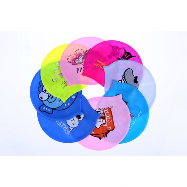 

silicone waterproof swimming cap cartoon silicone swimming cap mc series
