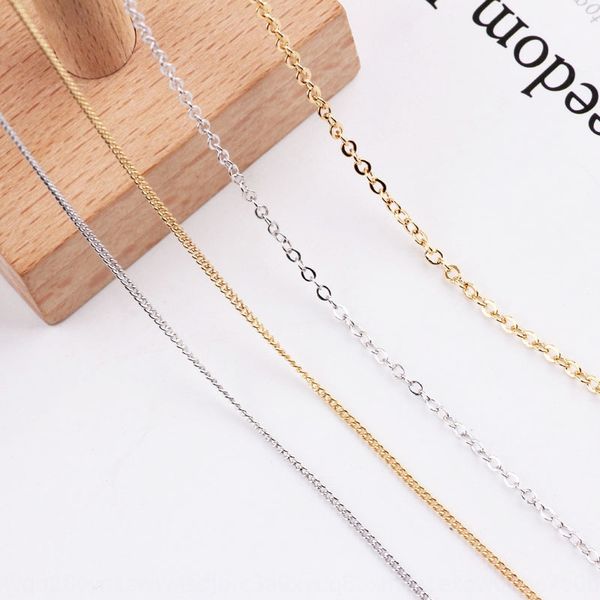 

r2kzl diy accessories chain copper 18k pendant earringsdiy earrings real gold plating color-retaining thin chain earrings earring pendant ea, Silver