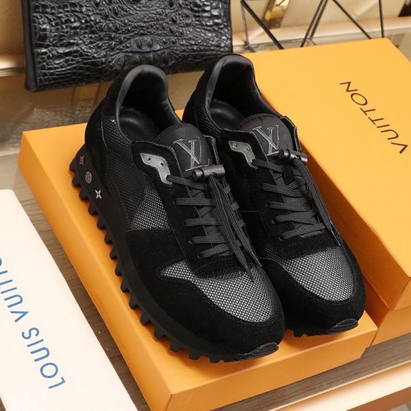 

2020 e5 fashion trend mens designer shoes leather mesh breathable comfortable outdoor shoes lace-up casual hiker shoes mens sneakers, Black