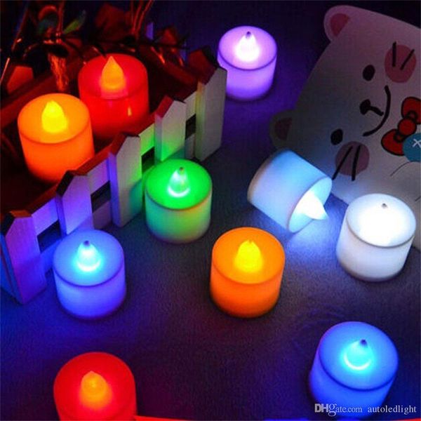 

led tealights home led candles battery operated candles flameless led tealight candles votive style romantic date, multi color light