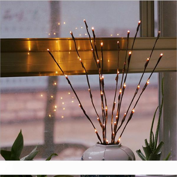 

warm white 20leds led tree light battery powered christmas fairy flexible string wedding decoration indoor table lamp luminarias night light