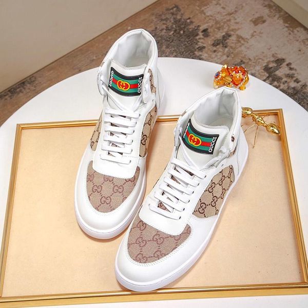 

big size men leather shoes fashion design chaussures pour hommes lace -up mens shoes casual with original box scarpe da uomo ankle