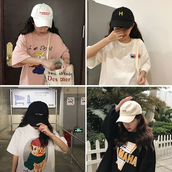 

2020 new soft ins hip-hop korean hat casual all-match street trendsetter summer baseball cap baseball cap, Blue;gray