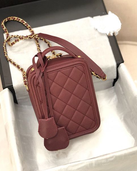 

7a high-end custom quality classic lady cross-body bag fashion style gold metal accessories with long shoulder strap