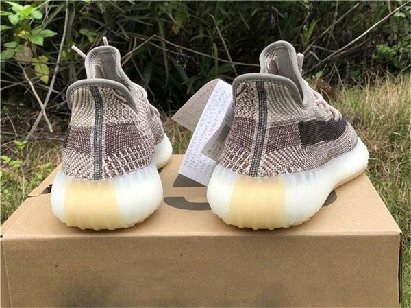 

2020 est authentic kanye west v2 zyon israfil asriel 3m reflective running shoes women men zebra outdoor sneakers with original box, Black