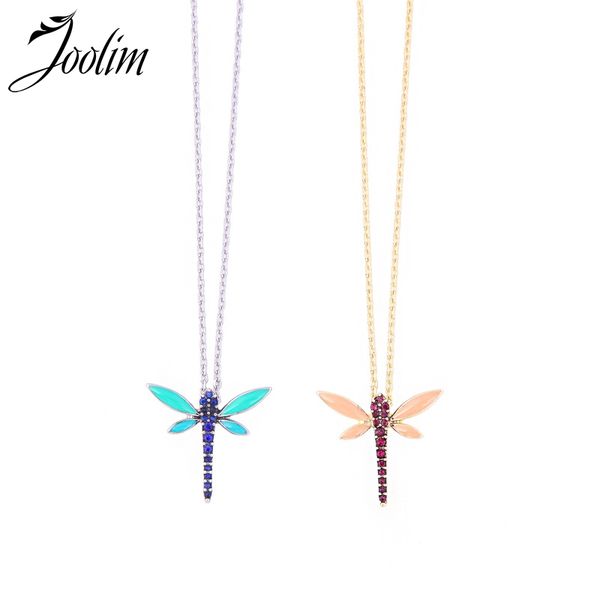 

joolim cute dragonfly pendant necklace small necklace, Silver