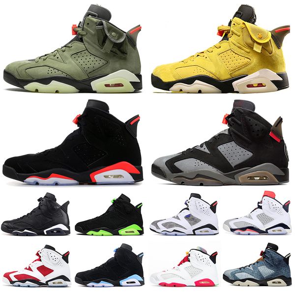 

wholesale travis scott jumpman 6 bred 6s men basketball shoes hare alternate tinker hatfield outdoor platform mens sports sneakers trainers