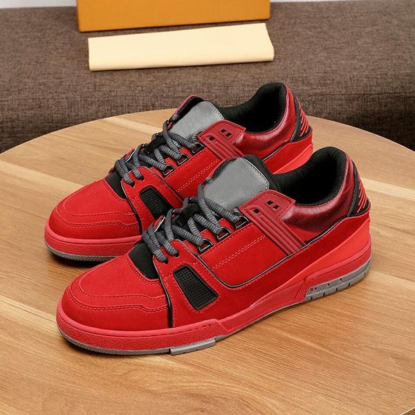 

fashion classic trainer sneaker mens shoes with origin box drop ship fashion brands style footwears comfortable lace -up breathable men shoe, Black