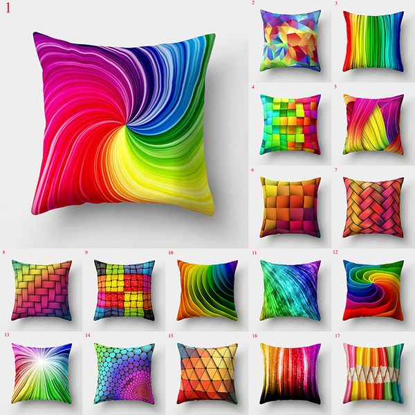

soft geometric printing home supplies pillow cover colorful decorative pillow cases pillowcase pillowslip