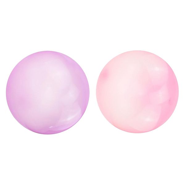 

2x inflatable bubble ball bubble balloon outdoor party purple + pink s