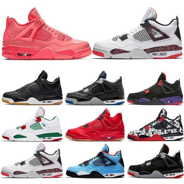 

4s punch pink lava pale citron mens womens basketball shoes iv singles day royalty pure money raptors bred thunder outdoor designer shoe