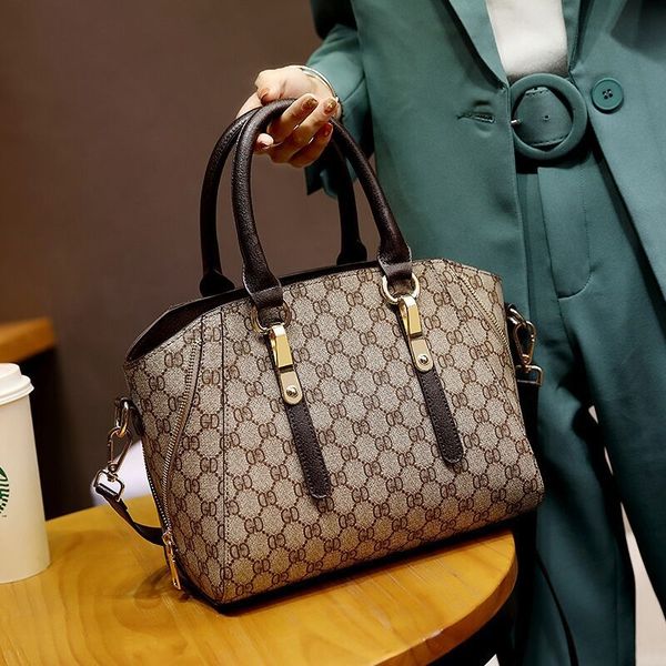 

women's hand backpack 2020 new single shoulder backpack large capacity women's middle-aged mother messenger bag atmospheric hand b