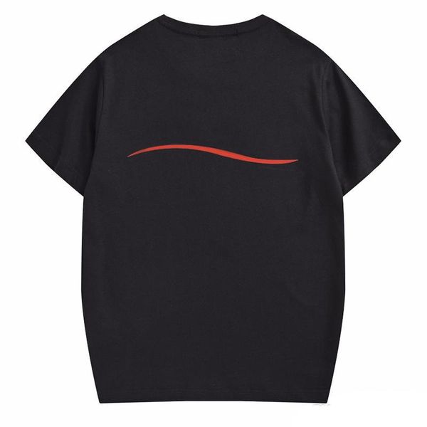 

brand mens t shirt polos men women couples casual short sleeve mens round neck stylist tees 6 colors, White;black