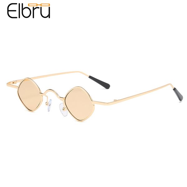 

elbru new irregular steampunk sunglasses small prism sun glasses women brand designer colorful eyewear personality spectacles, White;black
