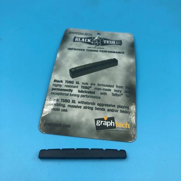 

canada nut black tusq xl 5042-00 flat bottom for st/tele electric guitar parts