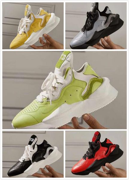

men casual shoe y3 kaiwa chunky running shoes y-3 kaiwa chunky sports sneakers training casual shoes 23, Black
