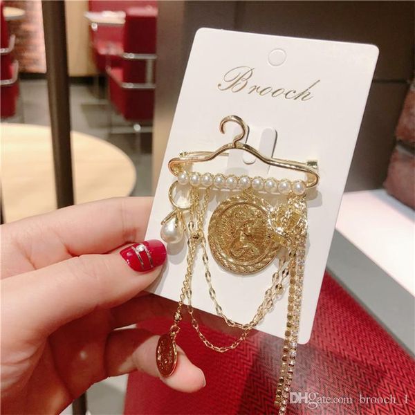 

новая вешалка монета кисточкой брошь fashionpearl горячий костюм шарф шаль штыри отворотом с цепи ювелирные изделия венчания партии броши дл, Gray
