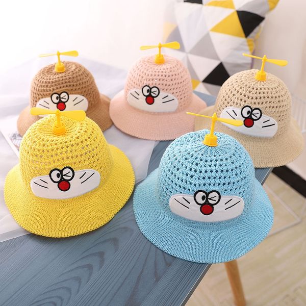 

straw fisherman bucket bucket straw hat fisherman hat, Yellow