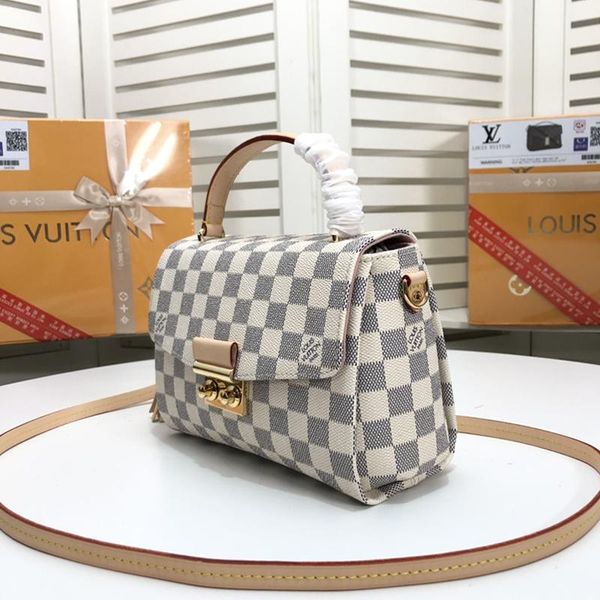 

vintage women designer luxury crossbody bag sac bandouli Ã¨re plaid handbag ladies shoulder bag small flap leather messenger bag drop ship