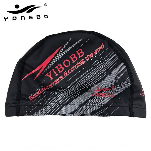 

yongbo professional pu layer long swimming cap hair ear protection male and female comfortable swimming cap