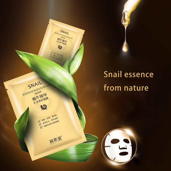 

moisturizing hydrating snail essence remove freckle moisturising and hydrating black face skin care oil-control wholesale face masks
