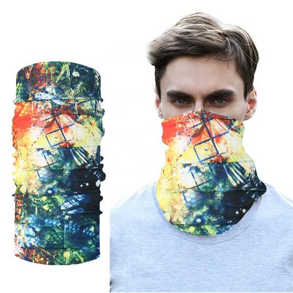 

outdoor multifunctional seamless mascarilla camping bandana sport tube head magic scarf neck gaiter balaclava neck warmer, Black