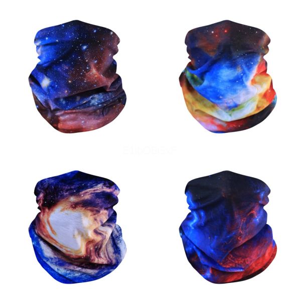 

2020 halloween cosplay bicycle ski half face mask ghost scarf bandana neck warmer party headband magic turba #825#903, Black