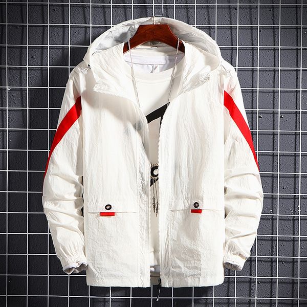 

w1kf2 2020 ветровка кожи пальто кожаного пальто мужская новая солнцезащитный крем куртка открытого ультра тонкой дышащая одежда кожи мужског, Black;brown