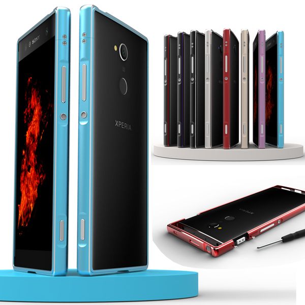 

aluminum bumper case for sony xperia xz3 xz2 compact xc xz xz1 metal frame phone cover for sony xa1 xa2 shockproof case coque