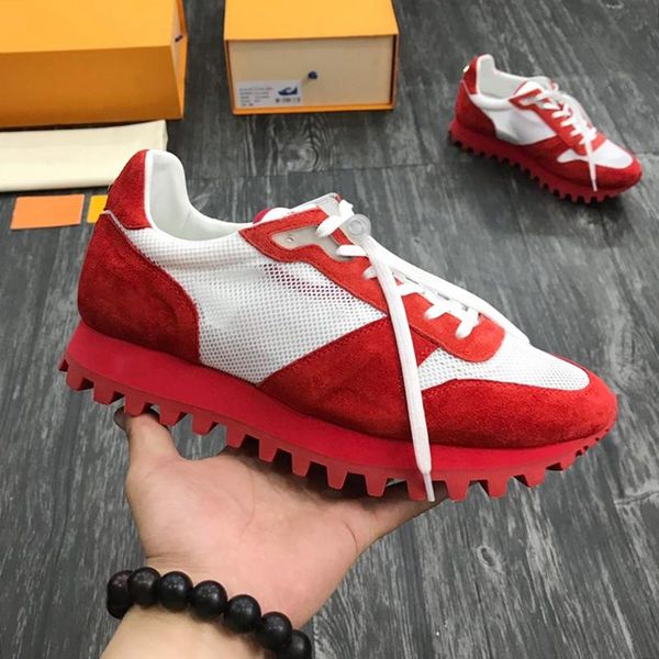 

comfortable runner sneaker men 's shoes fashion luxury breathable outdoor walking lace -up design men shoes sale fast del, Black