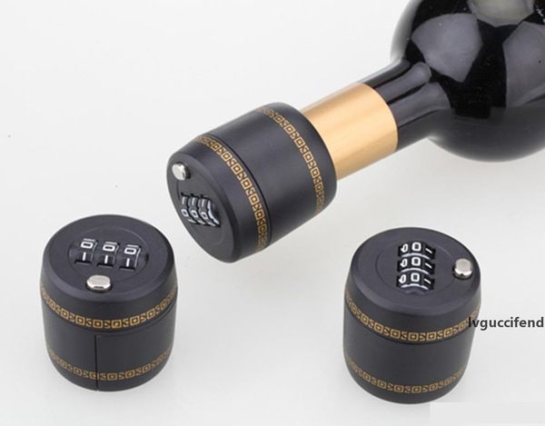 

plastic bottle password lock combination lock wine ser vacuum plug device preservation for furniture hardware c693