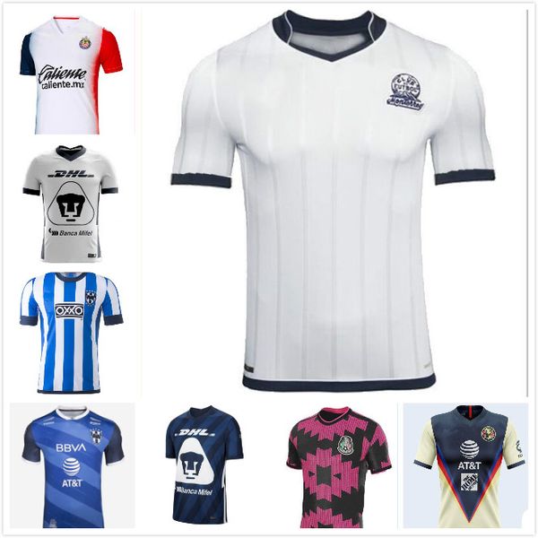 

mexico 2020 2021 cf monterrey soccer jerseys club america liga mx 20 21 rayados 75 years home away chivas unam tigres uanl football shirts, Black;yellow