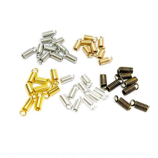 

diy accessories spring diy accessories necklace connection spiral tension spring leather rope buckle necklace buckle, Silver