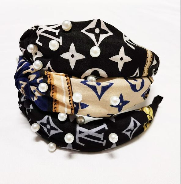 

2020 design elastic headband for women fashion hairband for women girl retro turban headwraps gifts color g3286, Silver