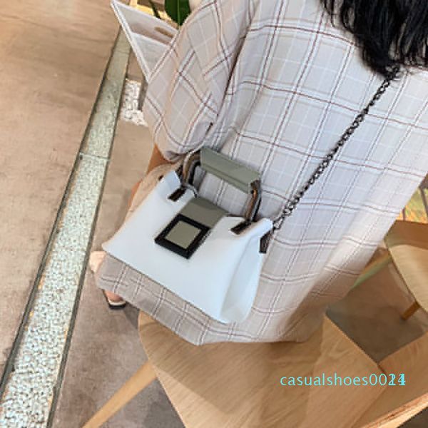 

fashion panelled chain bucket bag for women designer handbag luxury pu leather ladies messenger crossbody bag large purses tote3 c14