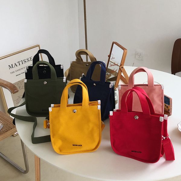 

canvas bag female japanese portable messenger bag kangaroo version small beach canvas female