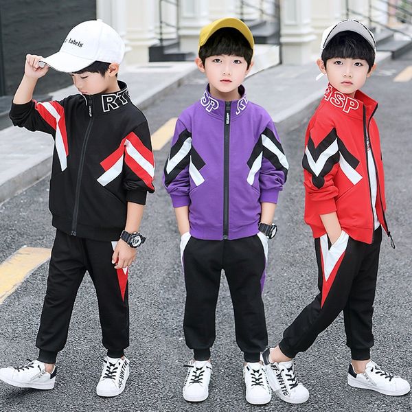 

1xwhz boysthree цельного костюм осени 2019 новые boyshandsome спортивной одежды детского средний и больших дети детского children'skorean св