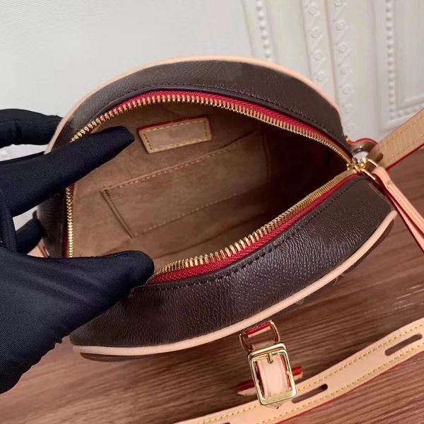 

2020 new classic quality luxury portable round women's leather bag fashion women's handbag storage bag delivery